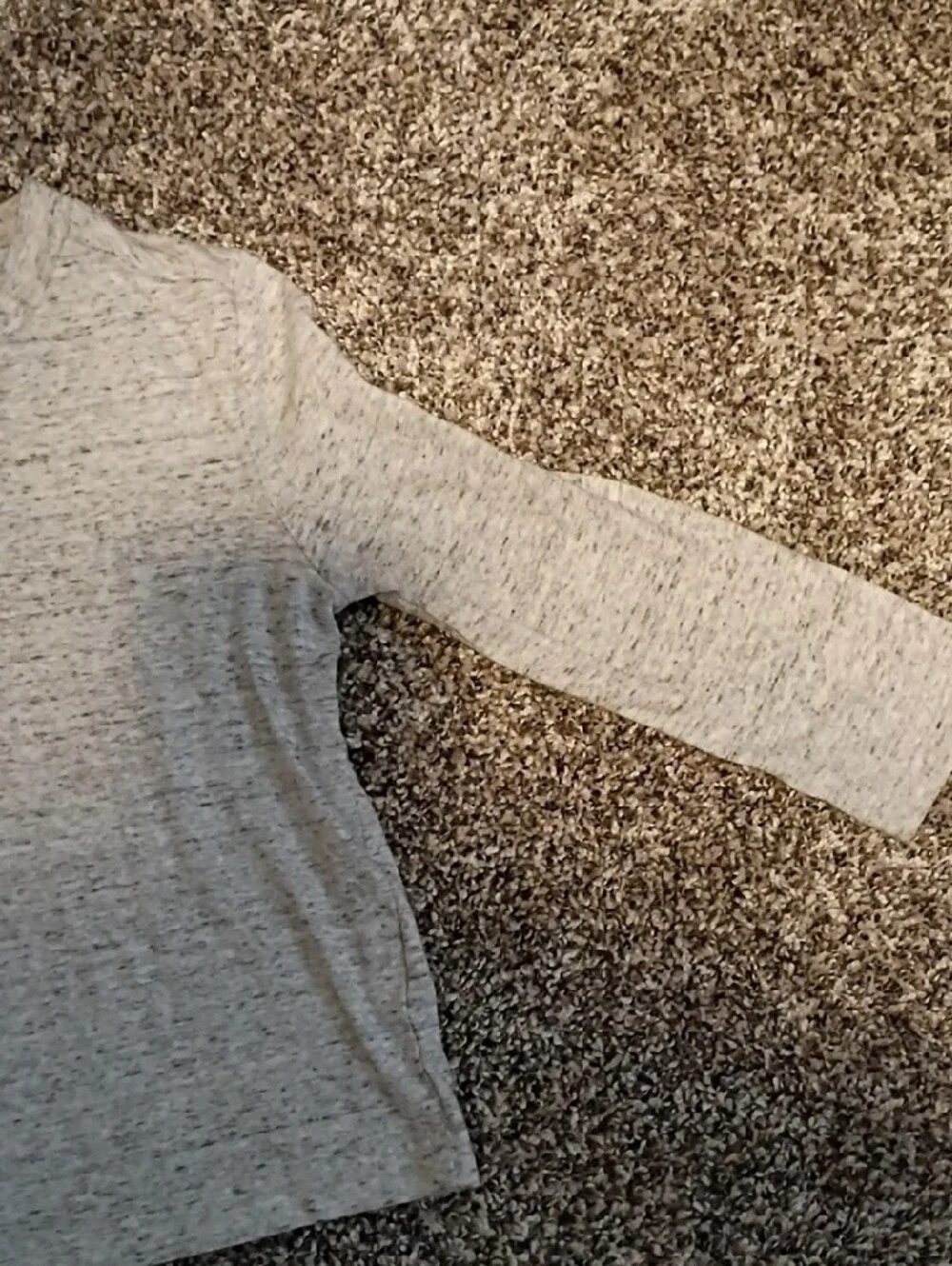 The Children's Place Light Gray Long-Sleeve Henley Tee